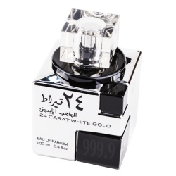 Apa de Parfum 24 Carat White Gold, Lattafa, Barbati 100ml - Img 3
