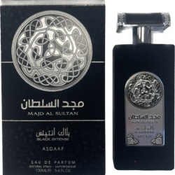 Apa de Parfum Majd Al Sultan Black Intense, Asdaaf, Barbati 100ml