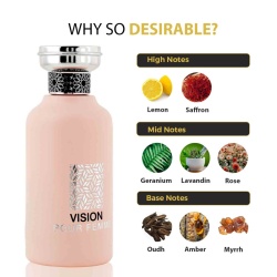 Apa de Parfum Vision Pour Femme, Nusuk, Femei 100ml - Img 4