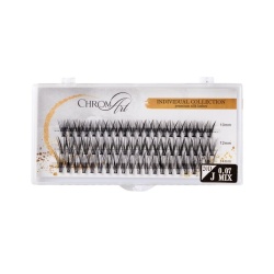 Gene false smocuri ChromArt Premium Silk Lashes Curbură J Mix - Img 2