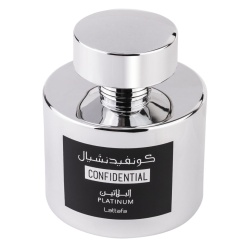 Apa de Parfum Confidential Platinum, Lattafa, Barbati 100ml - Img 2