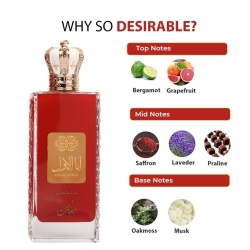 Apa de Parfum Ana Al Awwal Red, Nusuk, Femei 100ml - Img 5