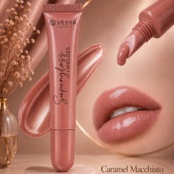 ChromArt Supergloss Caramel Macchiato by Vesya Signature – Luciu de buze în tonuri calde, 10 g - Img 3