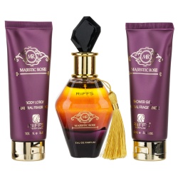 Set Cadou Majestic Rose Apa de Parfum 100ml + Gel De Dus 100ml + Lotiune de corp 100ml, Riiffs