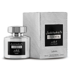Apa de Parfum Confidential Platinum, Lattafa, Barbati 100ml - Img 3