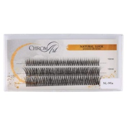 Gene false smocuri ChromArt Premium Silk Lashes - Natural Look Mix - Img 2