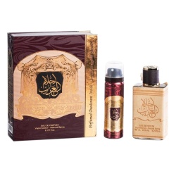 Set Ahlam Al Arab, Ard Al Zaafaran, Barbati, Apa de Parfum 80ml + Deo 50ml