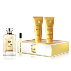 Set Dani, New Brand Prestige, Femei, Apa de Parfum 100ml + Apa de Parfum 15ml + Gel de Dus 130ml + Lotiune Corp 130ml