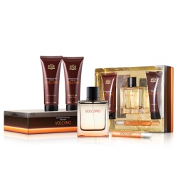 Set NB Volcano, New Brand Prestige, Barbati, Apa de Toaleta - 100ml + Apa de Toaleta - 15ml + Gel de Dus - 130ml + After Shave - 130ml