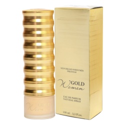 Apa de Parfum Gold Woman, New Brand Prestige, Femei 100ml - Img 3