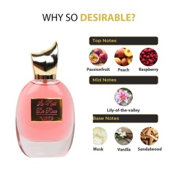 Apa de Parfum La Nuit De Rose, Riiffs, Femei 100ml - Img 4