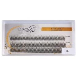Gene false smocuri ChromArt Premium Silk Lashes - Silky Look Mix - Img 2