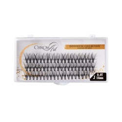 Gene false smocuri ChromArt Premium Silk Lashes Curbură J 14 mm - Img 2