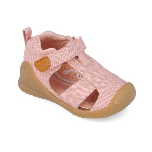 Sandale textile Biomecanics 252181-B032 roz pentru primii pași – fete