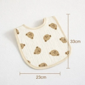 bavetă pentru bebeluși BabyTeo din bumbac moale, absorbantă