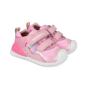 Pantofi sport roz pentru fetițe, pentru primii pași, model Biomecanics 262103-A032 - Img 3