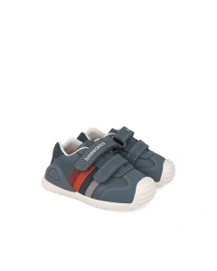 Pantofi Sport Biomecanics 261131-A556 Baieti Primii Pasi, Albastru-Gri - Img 2