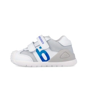 Pantofi Sport Biomecanics 262121-B057 Primii Pași, Alb/Gri - Img 2
