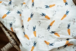 păturică din muselină BabyTeo pentru bebeluși, 100% bumbac, moale și respirabilă