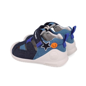 Sandale Textile Biomecanics 252176-A089 Azul Marino pentru primii pași ai baieților - Img 2