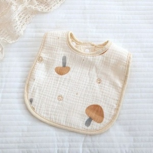 Babetica 6 straturi, 100% bumbac - ciupercute - certificat OEKO-TEX