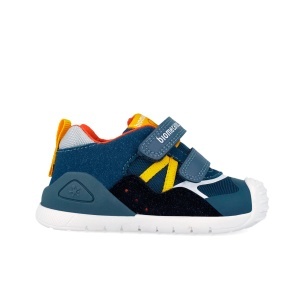 Pantofi sport albaștri pentru băieți, pentru primii pași, model Biomecanics 262122-B556 - Img 2