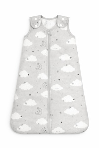 Set 2 saci de dormit - Gri - 100% bumbac natural - marime 12-18 luni - certificat OEKO-TEX - Img 6