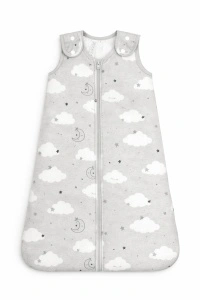 Set 2 saci de dormit - Gri - 100% bumbac natural - marime 12-18 luni - certificat OEKO-TEX - Img 6