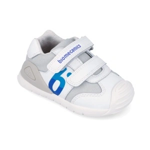 Pantofi Sport Biomecanics 262121-B057 Primii Pași, Alb/Gri