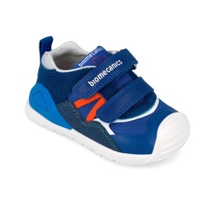 Pantofi sport albaștri pentru băieți, pentru primii pași, model Biomecanics 262122-A858
