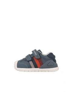 Pantofi Sport Biomecanics 261131-A556 Baieti Primii Pasi, Albastru-Gri - Img 3