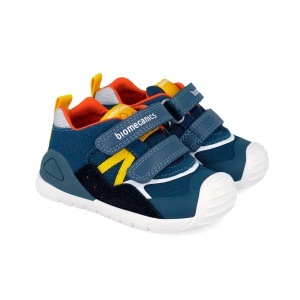 Pantofi sport albaștri pentru băieți, pentru primii pași, model Biomecanics 262122-B556 - Img 3
