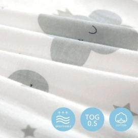 Set de 2 saci de dormit BabyTeo confortabili, realizați din materiale moi și sigure pentru somnul liniștit al bebelușului
