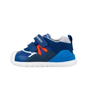 Pantofi sport albaștri pentru băieți, pentru primii pași, model Biomecanics 262122-A858 - Img 5