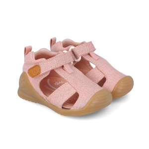 Sandale textile Biomecanics 252181-B032 roz pentru primii pași – fete - Img 2
