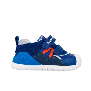Pantofi sport albaștri pentru băieți, pentru primii pași, model Biomecanics 262122-A858 - Img 2