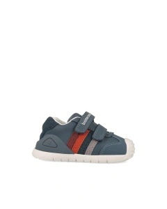 Pantofi Sport Biomecanics 261131-A556 Baieti Primii Pasi, Albastru-Gri - Img 4