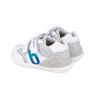 Pantofi Sport Biomecanics 262121-B057 Primii Pași, Alb/Gri - Img 4