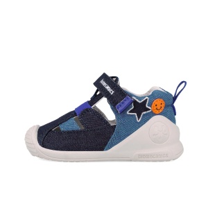 Sandale Textile Biomecanics 252176-A089 Azul Marino pentru primii pași ai baieților - Img 4
