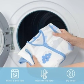 Set de 2 saci de dormit BabyTeo confortabili, realizați din materiale moi și sigure pentru somnul liniștit al bebelușului