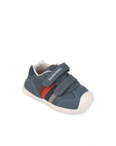 Pantofi Sport Biomecanics 261131-A556 Baieti Primii Pasi, Albastru-Gri