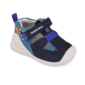 Sandale Textile Biomecanics 252176-A089 Azul Marino pentru primii pași ai baieților