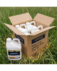 AGROSAR 360SL (5L x 4bucati) Glifosat: Erbicid Total Sistemic Desicare Grâu Rapiță & Control Buruieni Miriști/Terenuri