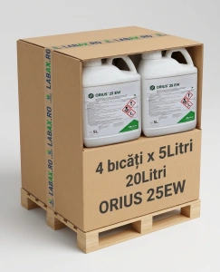 Orius 25 EW (5Litri x 4Buc) fungicid contra Fainare, Alternarioza, Putregai, Rapan, Monilioza