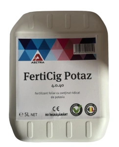 Potaz 4-0-40 - 5Litri Fertilizant foliar LICHID cu conținut ridicat în potasiu