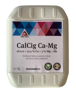 CALCIG Ca-Mg 5L | Fertilizant Foliar cu 22.5% Calciu, Magneziu & Azot | Fermitate și Rezistență Fructe