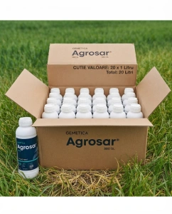AGROSAR 360SL (1L x 20bucati) Glifosat: Erbicid Total Sistemic Desicare Grâu Rapiță & Control Buruieni Miriști/Terenuri