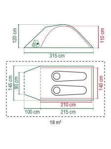 Šator za dve osobe Darwin 2+ - Img 2
