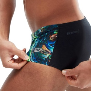 Muške kupaće gaće za plivanje Digital Black/Cobalt Pop/Glow Green 5.5 " - Img 2