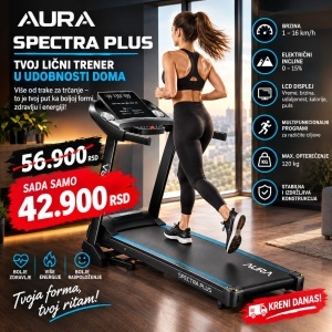 Traka za trčanje SPECTRA PLUS 12.8km/h - 2.0HP